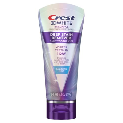 Crest 3DWhite Brilliance Deep Stain Remover Dazzling Mint Toothpaste - 2.1oz image 9