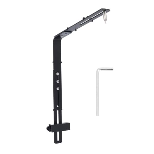 Fischtankleuchte, Aquarium Lichtstreck Ständer Einstellbare Höhe Aquarium Lichtsteigerung für Hängende Lampe (BLACK)