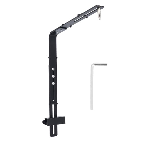 Aquarium Lichthalter, Verstellbar, Durchsichtig, für Aquarien, LED Licht Riser Ständer, Aquarium Tropflicht Halterung, Aquarium Licht Ständer Set, Halter, Zubehör für (BLACK)