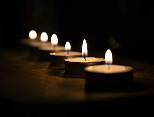 Aromascape Fragrance Free Tea Light Candles, 100-Pack, White #TOP2