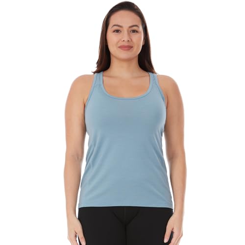 Womens 84% Merino Wool Micro Racerback Tank Top