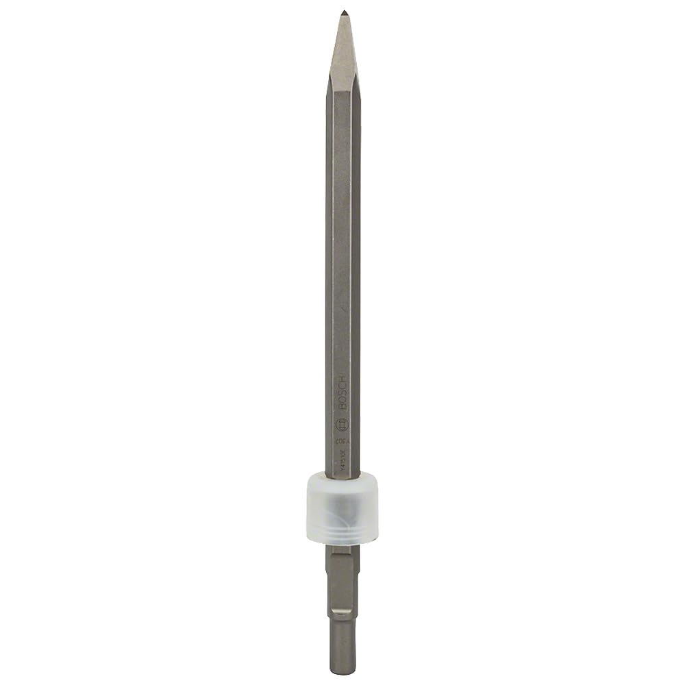 Bosch Accessories Burin Pointus à Queue Six Pans Extrémité Arrondie, 400mm Longueur Totale Gris