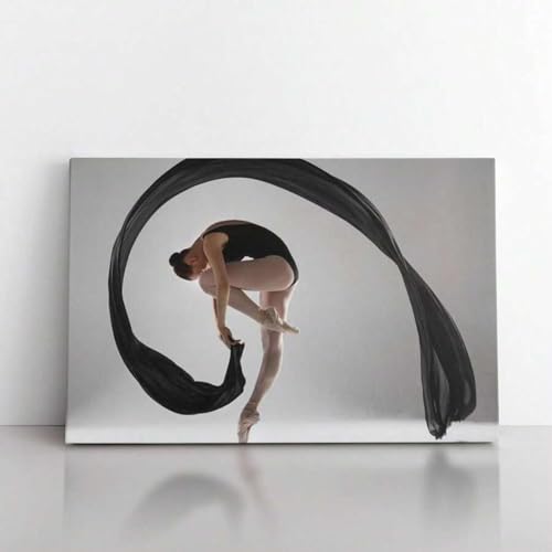 Affiche minimaliste ballerine pour salon moderne toile cadre 80x120 - 2