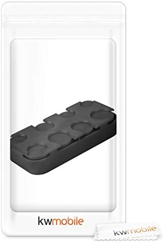 kwmobile Holder for Euro Coins - 8 Dispensers from 1 Cent to 2 Euros - EU Coin Money Change Sorter Classifier Organiser - Black