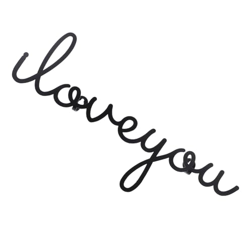 HOMSFOU 1pieza Perchero De Pared De Letras De Hierro Decorativo Para Colgar Abrigos Toallas y Llaves Estante De Sostenimiento Para Hogar y Oficina