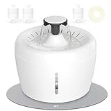 ELS PET Cat Water Fountain, 84oz/2.5L Ultra Quiet Pet Water Fountain with Multiple Filter...