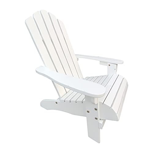 Lmlly Wooden Adirondack Children's Outdoor Chair, Kid's Patio Furniture (White) #TOP3