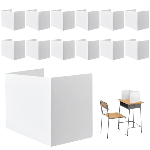 Desk Privacy Divider,12pcs Classroom Privacy Shields Student Test Freestanding Partition Panels Desk...