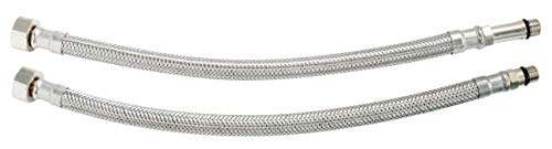 SOMATHERM for You, Set of 2 Stainless Steel Sanitary Hoses for taps, 30 cm