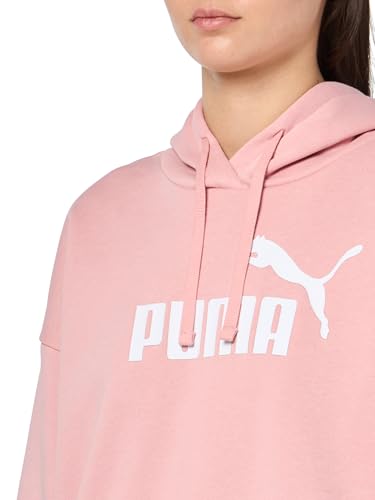 Image of PUMA Womens Essentials Logo Hoodie Casual Outerwear Casual Hoodie - Grey