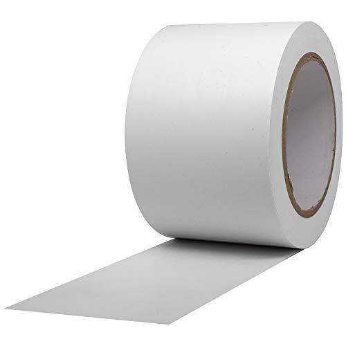 Image of ProTapes Pro 50 Premium Vinyl Safety Marking and Dance Floor Splicing Tape, 6 mils Thick, 36 yds Length x 3 inch Width, White (Pack of 1)