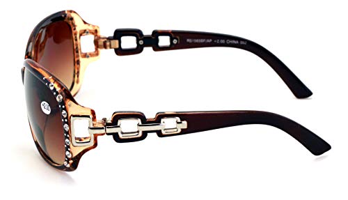 V.W.E. Oversized Rhinestones Women Bifocal Reading Sunglasses Reader Glasses Vintage Outdoor2