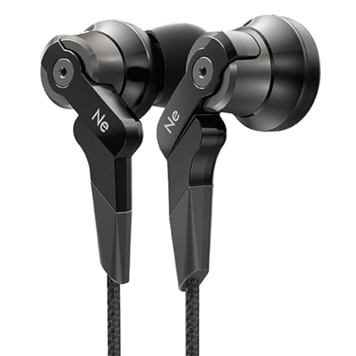 ラディウス radius HP-NHR21 イヤホン : ハイレゾ対応 Ne VOLTシリーズ 重低音モデル HP-NHR21K (1.単品, ブラック)