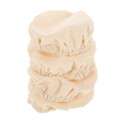 IMIKEYA 4 Tapas De Tela para Tarros De Fermentación Tapas para Pan Tarros De Conserva con Tapa Tarros De Boca Ancha Reutilizables para Pan De Masa Madre para Hornear Durante La