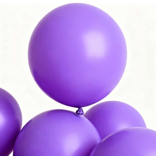 Image of 30 Pack Purple Balloons 36 inch Purple Latex Big Balloons for Party Decorations and Events