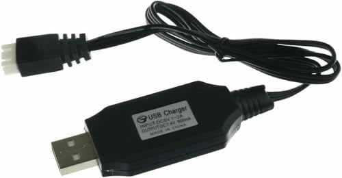 Chargeur USB BlackZon pour batterie Li-ion 7.4V avec connecteur T-Plug de rechange