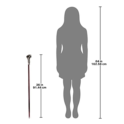 Design Toscano Cobra Pewter Walking Stick