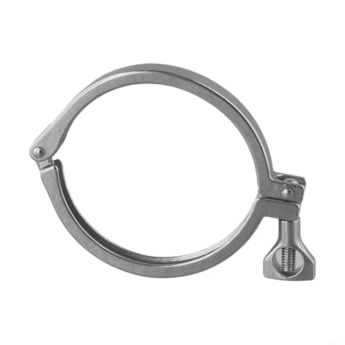 Morsetti sanitari a tre morsetti in acciaio inossidabile da 1 54 pollici tipo trifoglio per connessioni con ghiera nelle industrie farmaceutiche e alimentari SS304 (3,5)