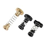 3DSWAY T8 śruba pociągowa przeciwluzowa mosiądz/nakrętka sprężyny POM eliminacja szczeliny ołów 2mm/4mm/8mm dla części drukarki 3D CNC 3 CR10(POM Round,Lead 4mm)