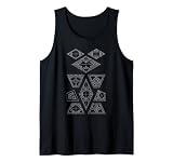Rombos y trapezoides Figuras geométricas Camiseta sin Mangas