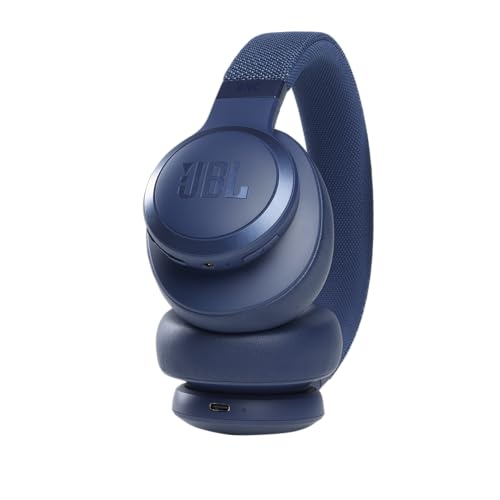 Image of JBL Live 660NC - Wireless Over-Ear Noise Cancelling Headphones with Long Lasting Battery and Voice Assistant - Blue