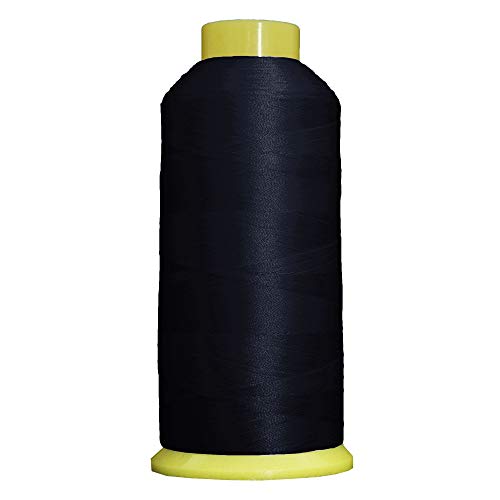 Threadart Large 5000m Cones Polyester Machine Embroidery Thread | Huge 5000M (5500 Yard) Cones 40wt | Compatible With Janome Bernina Embroidery & Sewing Machines | No. 234 - Navy