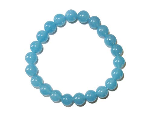 ALENNO - Bracciale blu acquamarina con cristalli e...