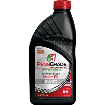 PENN GRADE 1, 71096, Synthetic Blend High Performance Oil SAE 5W-30, 1 Quart (6 Pack)