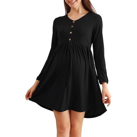 FEOYA Off Shoulder Long Maternity Dress Cover