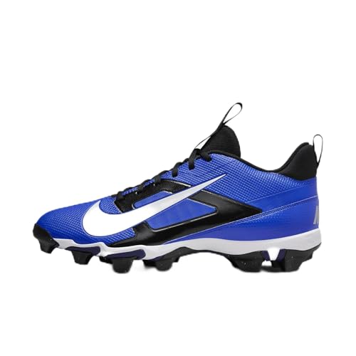 Nike Alpha Menace 4 Shark Football Cleats (FN0028-400, Hyper Royal/Metallic Silver/Midnight Navy/White) Size 12