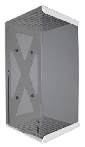 Q-View Q-View - Soporte de pared para Xbox Series X, diseño exclusivo X, fabricado en Reino Unido (acero, blanco)