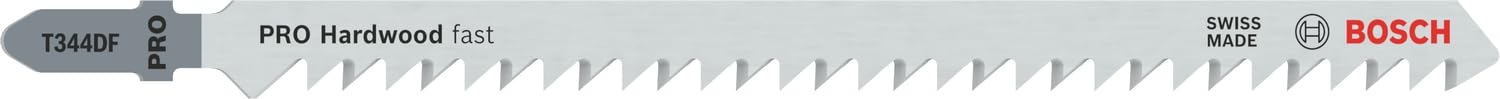 Bosch Professional Stichsägeblatt Speed for Hard Wood zum Sägen in Holz (5 Stück, T 344 DF), 2608634243, T344DF (5 St)