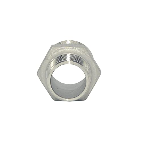 1" x 3/4" Male Hex Nipple Threaded Reducer Connector Pipe Fitting/Adapter,Stainless Steel 304 NPT