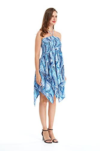 Image of Hawaii Hangover Family Matching Hawaiian Clothes, Simply Blue Leaves | Family matching Hawaiian outfits, Simply Blue Leaves, lightweight rayon, machine washable, tropical leaf print, luaus