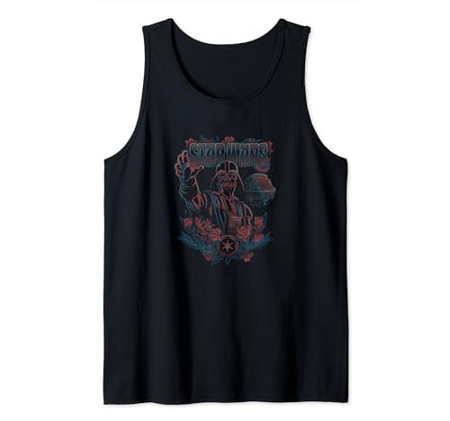 Débardeur Star Wars Dark Vador au motif floral bohème pour look geek estival original