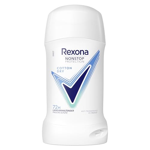 Rexona Nonstop Protection Deo Stick Cotton Dry Anti Transpirant mit 72 Stunden Schutz vor Schweiß und Körpergeruch 50 ml