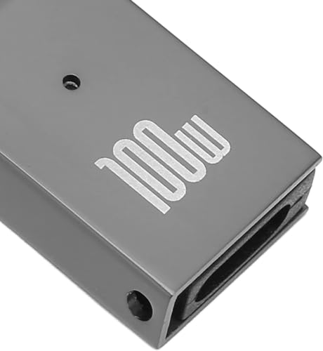 Image of ETZIN USB C To 7.4Mm Laptop Charging Adapter Female Type C To Male DC 7.4 X 5.0Mm Jack Plug Converter 100W PD Power Charger Connector Tips For 06TM1C Latitude Inspiron 14 14R 15 15R 5521 17 17R, Black