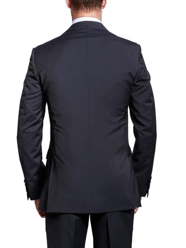 HBDesign Gentleman's Elegance Men's 2 Button Notch Lapel Pinstripe Suit2