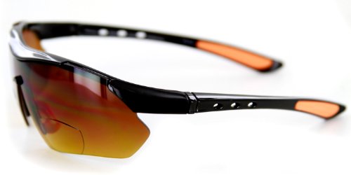 Daredevil Fashion Bifocal Sunglasses w/Wrap-Around Sports Design and Anti-Glare Coating for Active Men3