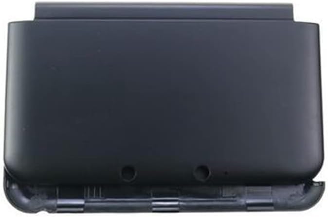 Image of Top & Bottom Faceplate Cover Plate Case Housing Shell for 3DS XL /LL Console Front Back Cover (Black)