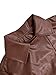 Ru Sweet Women's Fall Winter Faux Leather Jacket Long Sleeve Single Breasted Button Down Maxi Trench Overcoat (Brown,Small)