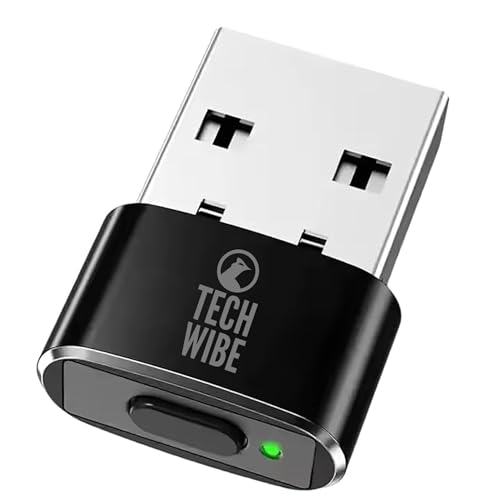 Image of USB Mouse Jiggler & Auto Clicker- Undetectable Cursor Shaker & Vibration Device- Plug & Play, Moves Arrow Automatically- Long Press On /Off, Short Press to Switch Modes- 1 Click /Sec in Autoclicker Mode