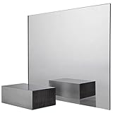 DistinctAndUnique New (36” x 36”) Silver Mirror Acrylic Plexiglass Sheets 1/8” Thick (3mm) Plastic Plexi Glass with Protective Paper for Signs, DIY Display Projects, Crafts