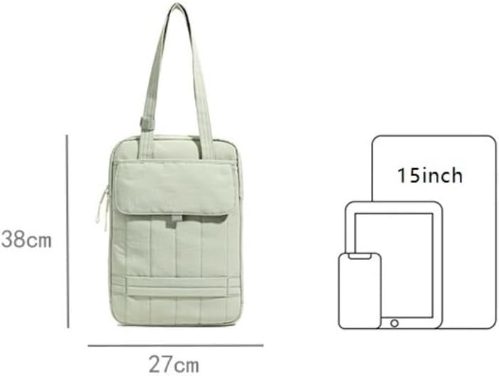 15.6 Inch Laptop Shoulder Bag Vertical Puffy Laptop Sleeve for Quilted Puffer Handle Carrying Case briefcases