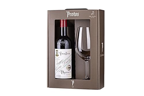 Protos 27 - Estuche Vino Tinto 75 cl y Copa - La cosecha puede variar