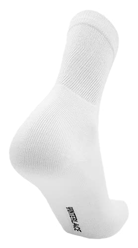 Bamboo Viscose Non-Binding Socks, 6 Pairs, Soft Loose Fitting Wide Calf, Mens Womens Unisex Bulk Pack4