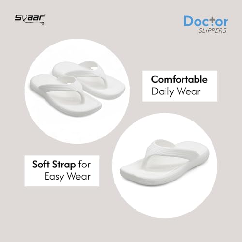Image of SVAAR Women's Flip-Flops Slippers | Orthopedic, Diabetic, Pregnancy | Soft Doctor Anti-Skid Slipper for Women | Comfortable & Lightweight | All Day Wear Flip-Flops Slipper