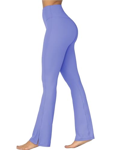 Legging fendu pervenche en maille extensible taille M