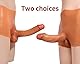 SeLgurFos Silikon Umschnall-Dildos realistischer Dildo, Strap-On Dildo tragbare Erwachsene Sex Toys Gurt Realistischer Penis,SM Sexspielzeug für Frauen Männer & Paare Lesben (L,B)