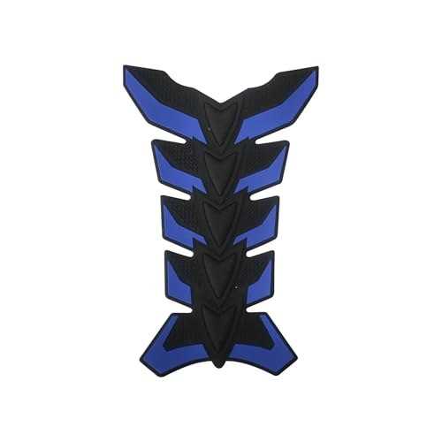 Protection réservoir moto 3D en carbone look effet arête poisson style premium